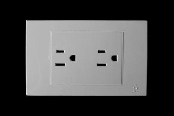 interruptor doble mercury premium white