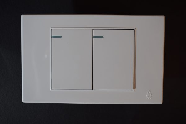 interruptor doble mercury premium white
