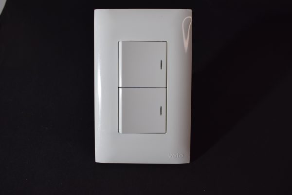 interruptor doble veto vive blanco