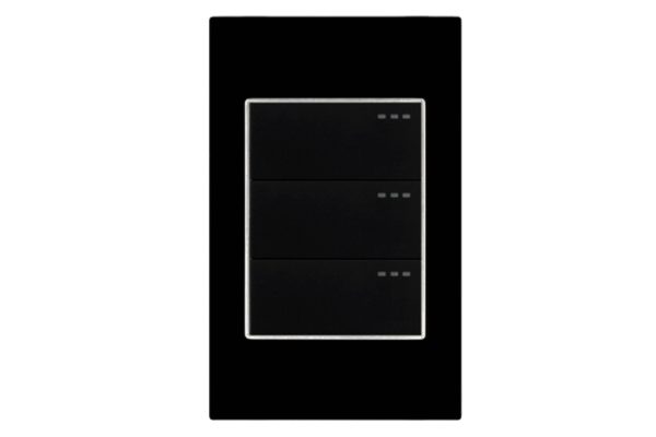 interruptor triple mercury black mirror
