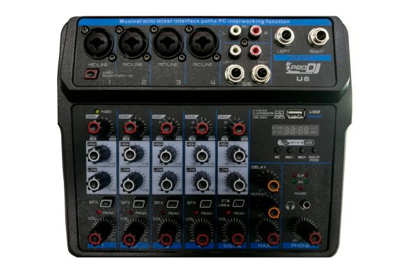 Mezclador Pro DJ U6